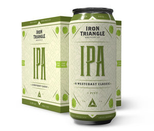 Iron Triangle IPA beer Label Full Size