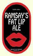 English Ales Fat Lip Amber beer Label Full Size