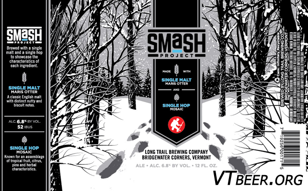 Long Trail Smash Project Mosaic beer Label Full Size