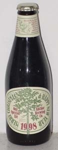 Anchor Christmas 1998 beer Label Full Size