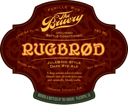 Bruery Rugbrod 2010 beer Label Full Size