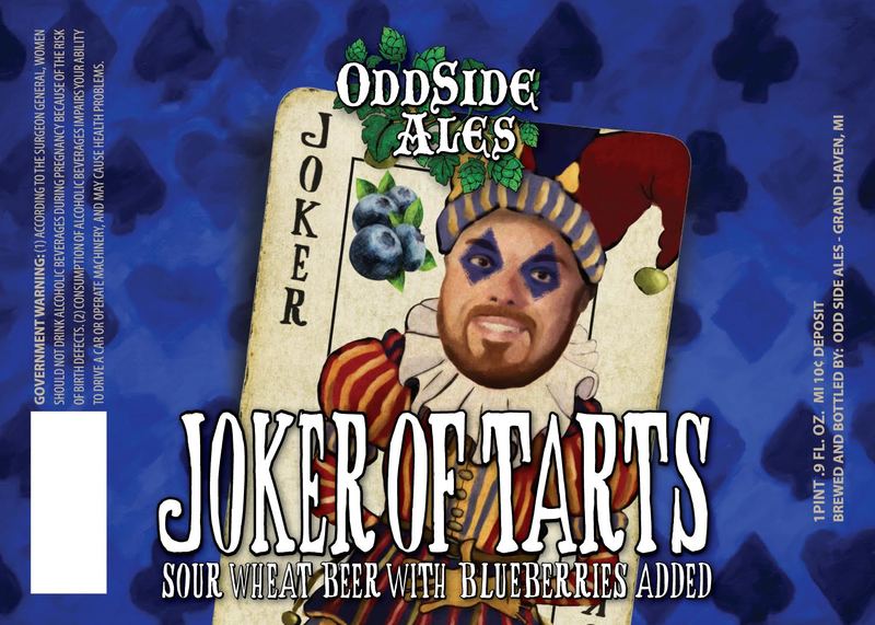 Odd Side Joker of Tarts beer Label Full Size