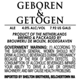 Brouwerij de Molen Geboren & Getogen beer