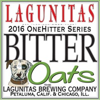 Lagunitas One Hitter Series Bitter Oats 2016 beer Label Full Size