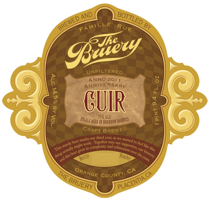 Bruery Cuir 2011 beer Label Full Size