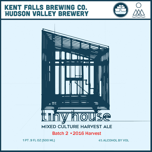 Kent Falls Tiny House beer Label Full Size