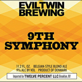 Evil Twin 9th Symphony beer