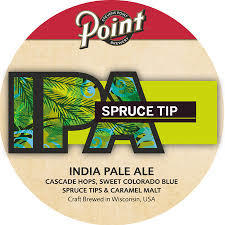 Stevens Point Spruce Tip beer Label Full Size