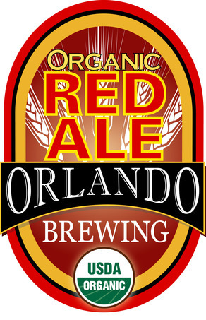 Orlando Red Ale beer Label Full Size