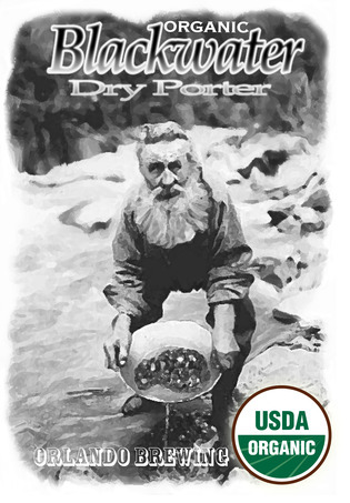 Orlando Blackwater Porter beer Label Full Size