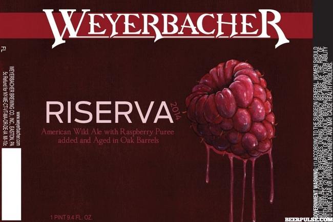Weyerbacher Riserva 2015 beer Label Full Size