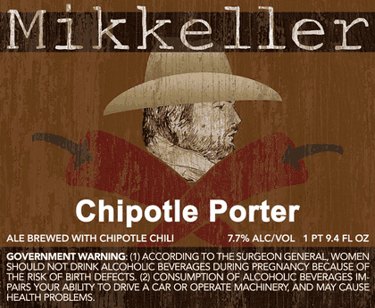 Mikkeller Chipotle Porter beer Label Full Size