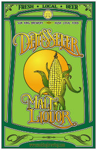 Sun King Detasseler beer Label Full Size