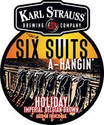 Karl Strauss Six Suits A Hangin' beer Label Full Size