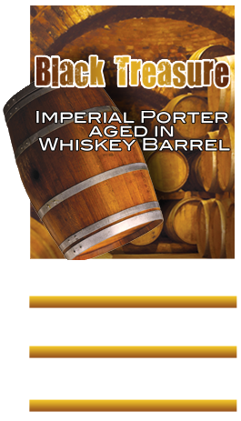 Pensacola Bay Black Treasure Whiskey Barrel beer Label Full Size