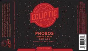 Ecliptic Phobos Single Hop Red beer Label Full Size