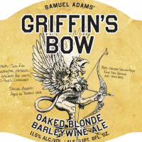 Sam Adams Griffin's Bow beer Label Full Size