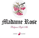 Goose Island Madame Rose 2015 beer Label Full Size