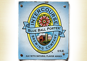 Intercourse Blue Ball beer Label Full Size