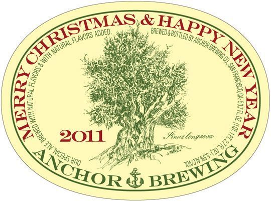 Anchor Christmas 2011 beer Label Full Size