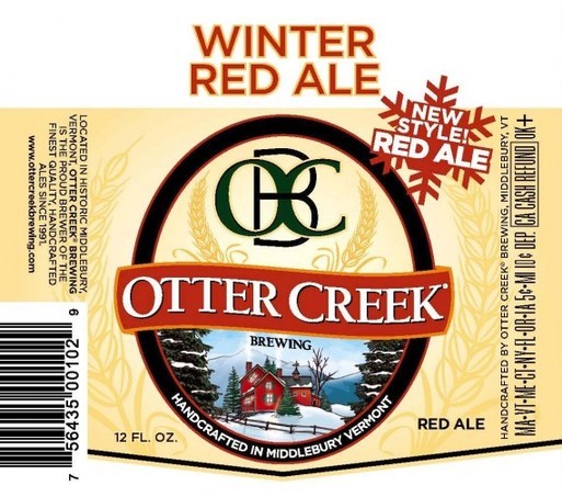 Otter Creek Winter Red beer Label Full Size