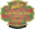 Bruery 8 Maids-A-Milking 2015 beer Label Full Size