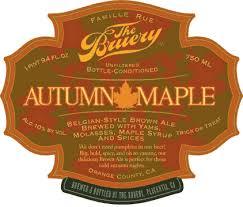 Bruery Autumn Maple Ale 2015 beer Label Full Size