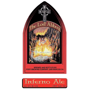 The Lost Abbey Inferno 2011 beer Label Full Size