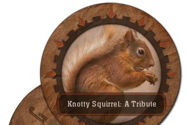 Against The Grain Knotty Squirrel beer Label Full Size