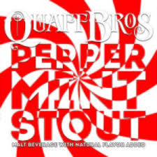 Quaff Bros. Peppermint Stout beer Label Full Size