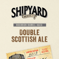 Shipyard Bourbon Barrel Aged Double Scottish Ale 2014 beer Label Full Size