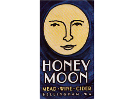 Honey Moon Quince Cider beer Label Full Size