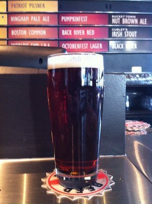 Beer Works Back River Red beer Label Full Size