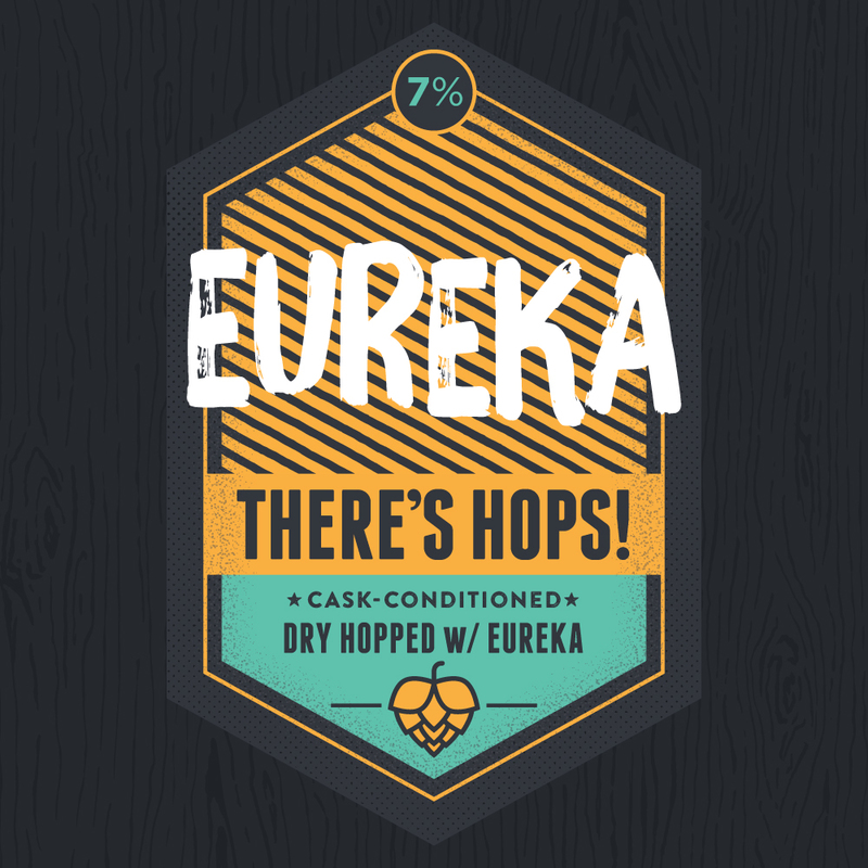 Long Live Eureka, There's Hops! beer Label Full Size