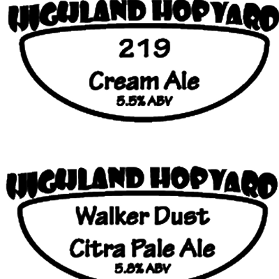 Highland Walker Dust beer Label Full Size