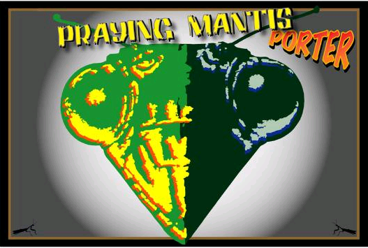 Hartford Better Beer Praying Mantis Porter beer Label Full Size