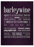 Under The Rose Barleywine Bourbon beer Label Full Size