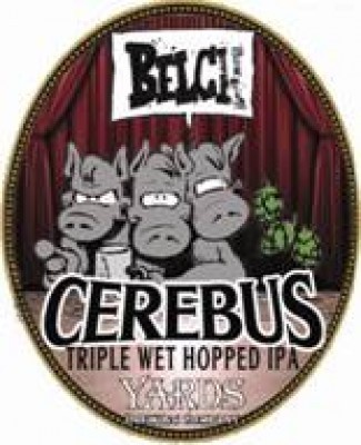 Yards Cerebrus beer Label Full Size