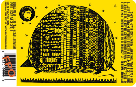 Half Acre The Chairman beer Label Full Size