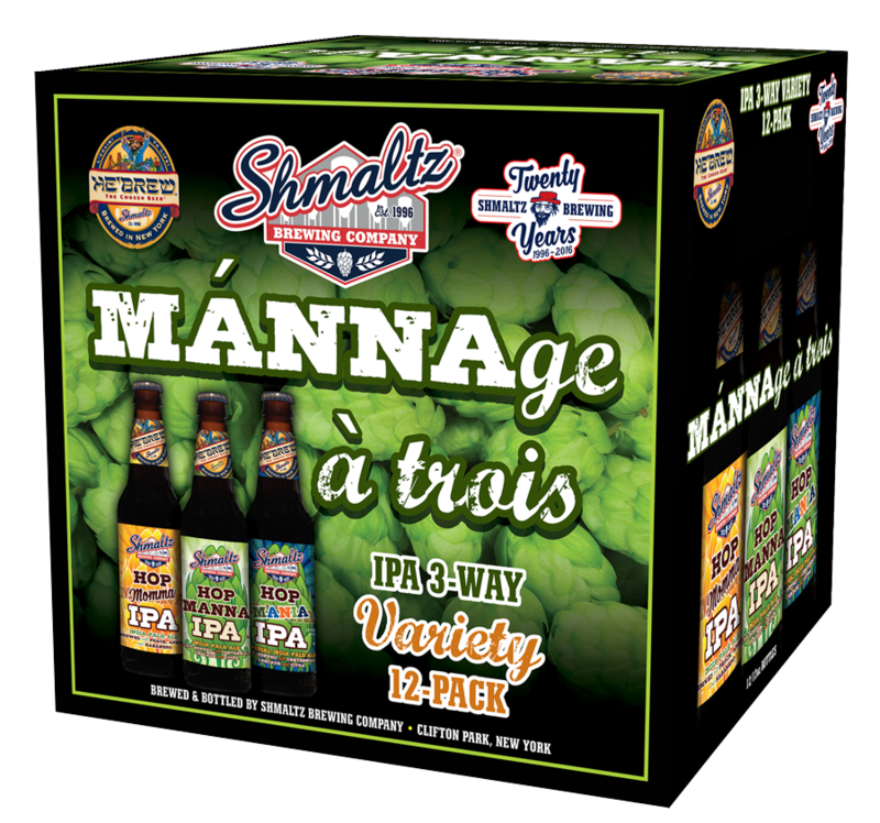 Shmaltz He'Brew MANNAge A Trois beer Label Full Size