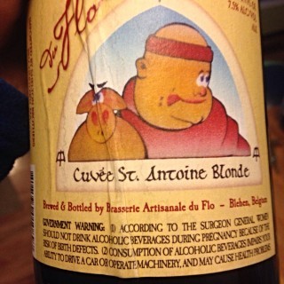 Brasserie Artisanale et Didactique du Flo Cuvee St Antoine Blonde beer Label Full Size