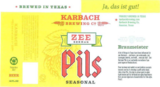 Karbach Zee German Pils beer