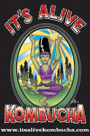 Its Alive Kambucha Blueberry Apple beer Label Full Size