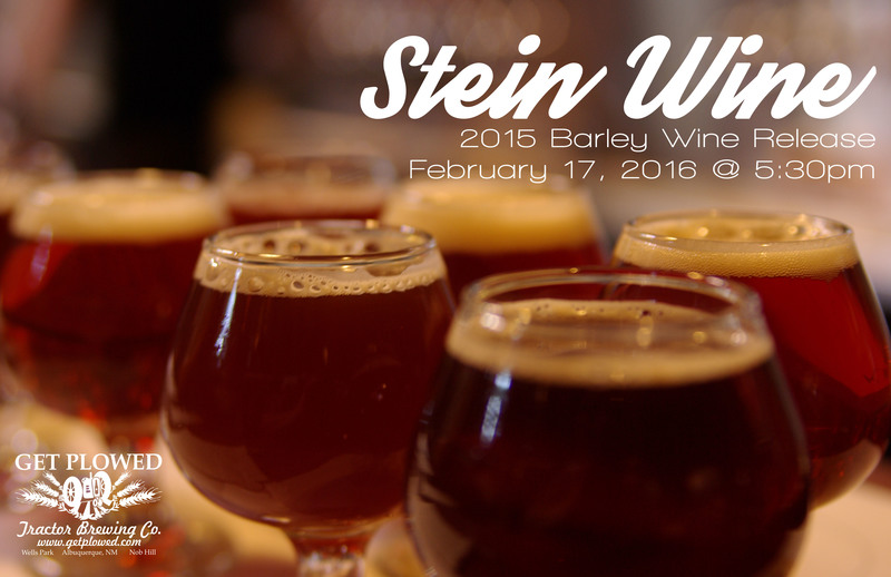 Tractor Stein Wine beer Label Full Size