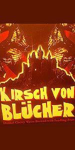Flossmoor Station Kirsch Von Blucher beer Label Full Size