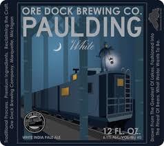 Ore Dock Paulding White beer Label Full Size