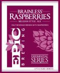 Epic Brainless on Raspberries Nitro beer Label Full Size