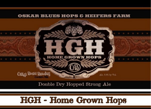 Oskar Blues HGH beer Label Full Size