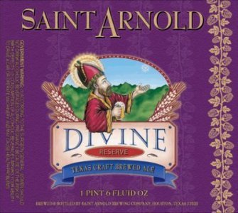 Saint Arnold Divine Reserve #11 beer Label Full Size