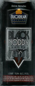 Buckbean Black Noddy Lager beer Label Full Size